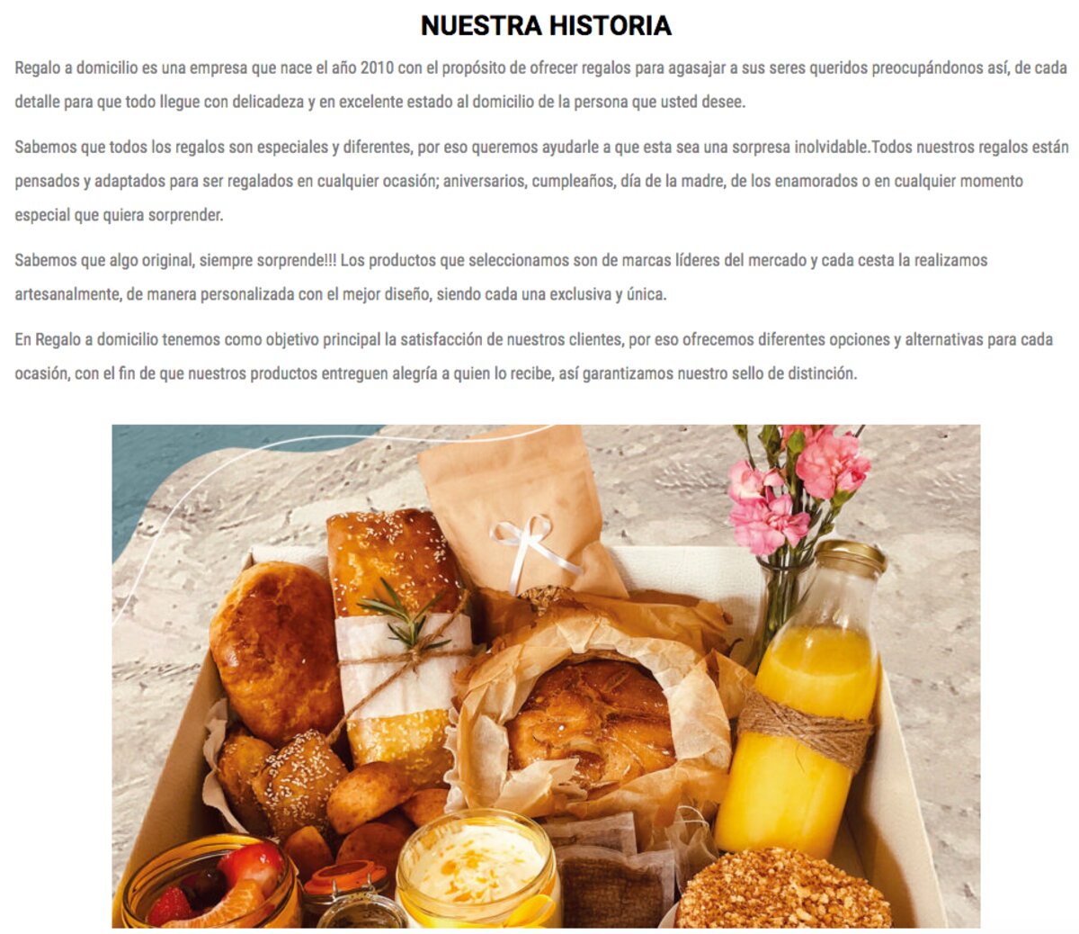 Desayunos a domicilio en Las Condes