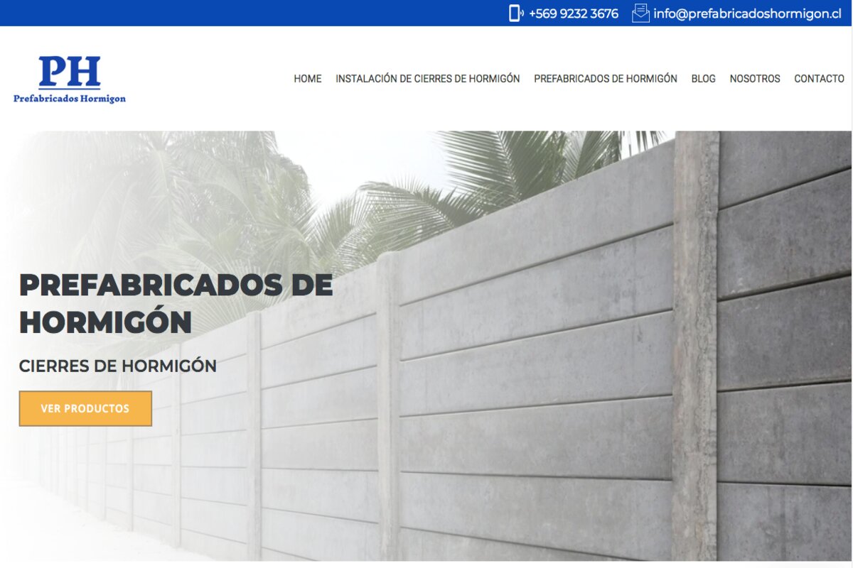 Instalación de cierres de hormigón