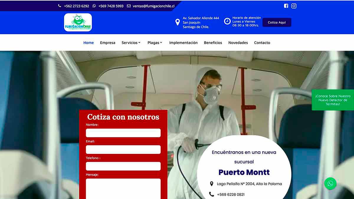 Control de plagas en Chile