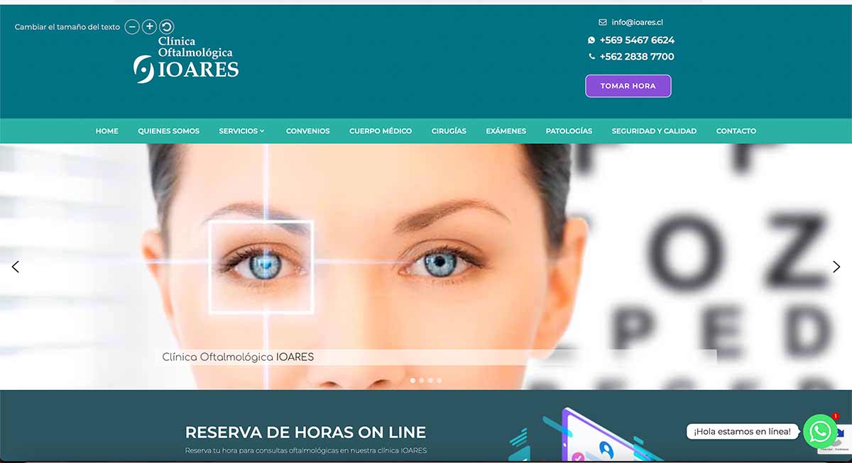 Clínicas oftalmológicas para Cirugia de ojos Santiago